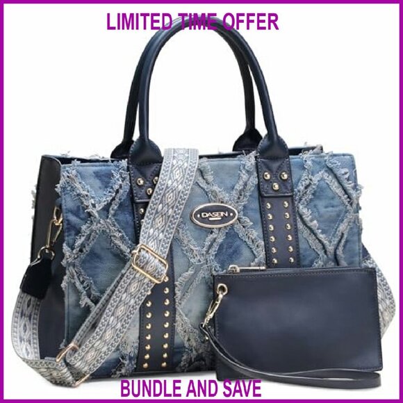 Large Vegan Leather Tote Set with Detachable Organizer  Large Vegan Leather Tote Set with Detachable Organizer & Wristlet